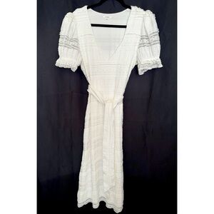 Tularosa Quinn Midi Dress in White - Size Large
